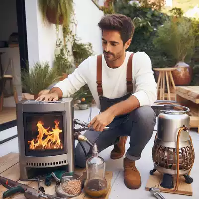 Cómo instalar una chimenea de bioetanol exterior