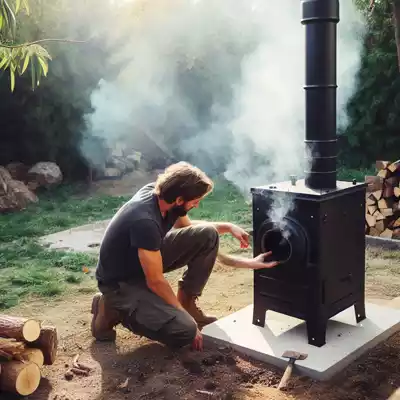 primer encnedido de un horno de leña