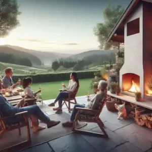 Lee más sobre el artículo Cómo integrar una chimenea de exterior en tu patio