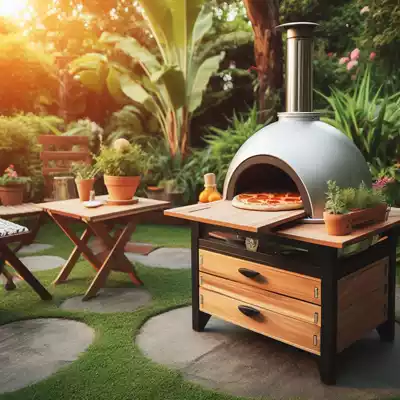 hornos para pizzas de leña exterior