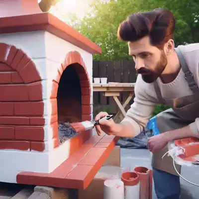 cómo pintar una barbacoa de obra
