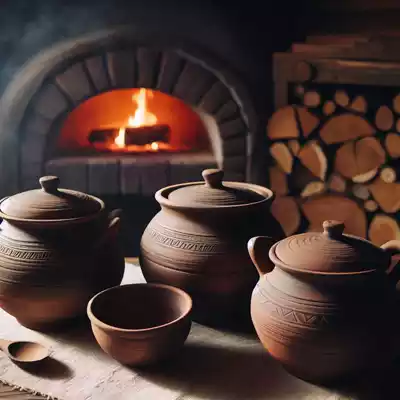 pucheros de barro