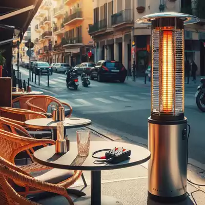 estufas para el exterior de bares en terrazas