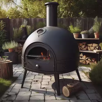 Hornos de leña de hierro metálicos para exterior