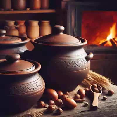 pucheros de barro
