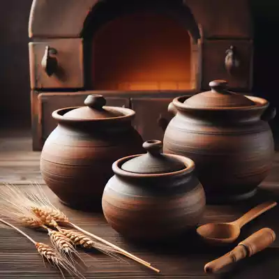 pucheros de barro