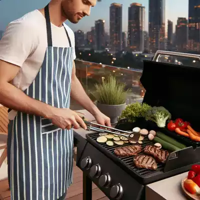 ¿Puedo usar una barbacoa de gas en el balcón?