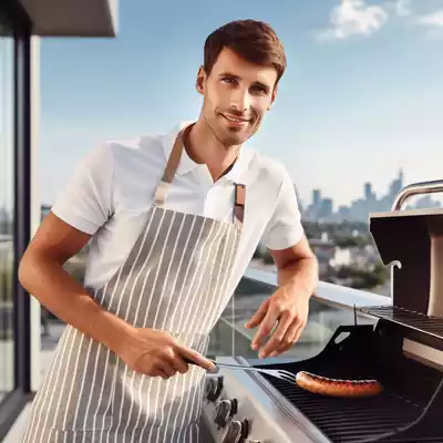 ¿Puedo usar una barbacoa de gas en el balcón?