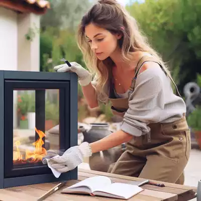 Mantenimiento de chimeneas de bioetanol al aire libre