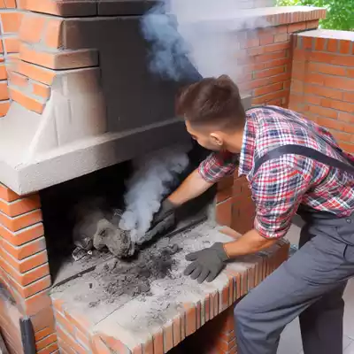 Cómo limpiar una barbacoa de obra: hollín