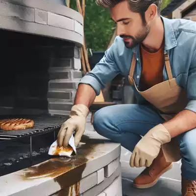 Cómo limpiar una barbacoa de obra