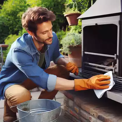 Cómo limpiar una chimenea de exterior