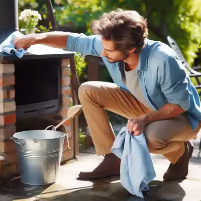 Cómo limpiar una chimenea de exterior