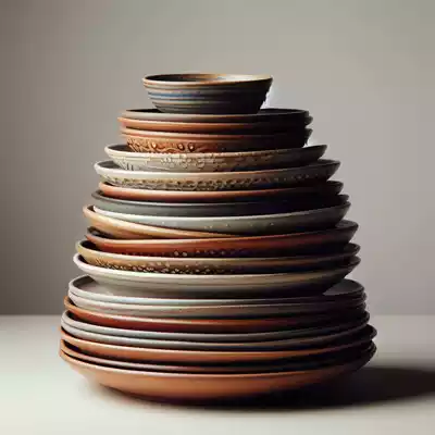 platos de barro