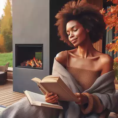 disfruta de chimenea de bio etanol