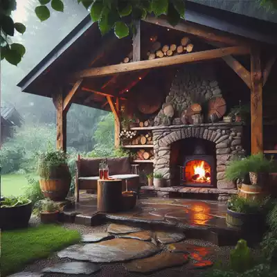 Cómo hacer una chimenea de exterior resistente a la intemperie