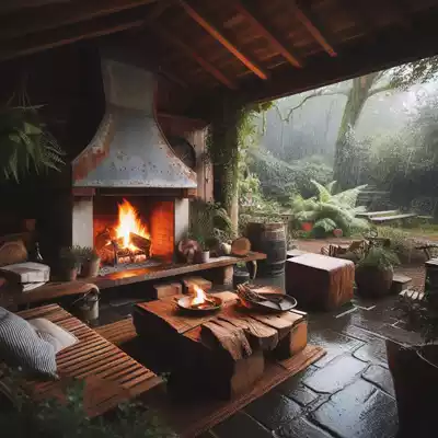 Cómo hacer una chimenea de exterior resistente a la intemperie