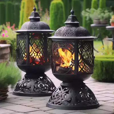 braseros exteriores para jardín o terraza