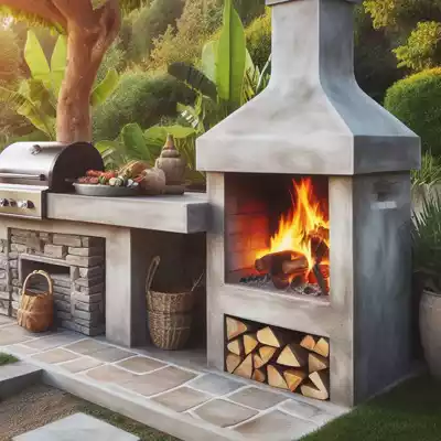 barbacoa de obra