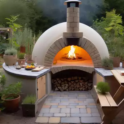 Horno moruno exterior de leña