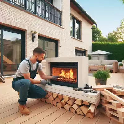 Cómo instalar una chimenea de exterior en el jardín