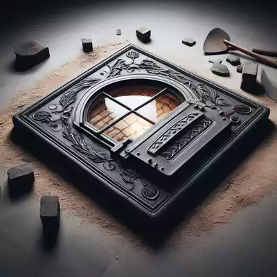 puerta con cristal de horno