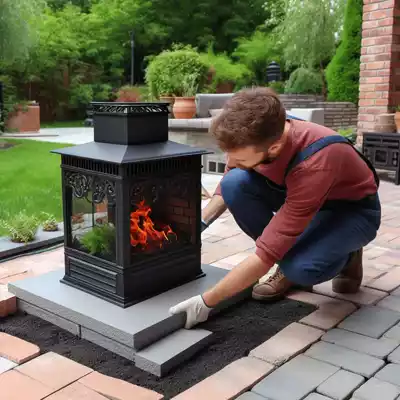 Cómo instalar una chimenea de exterior en el jardín