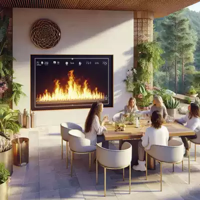 Ideas de decoración con chimeneas de bioetanol en jardines