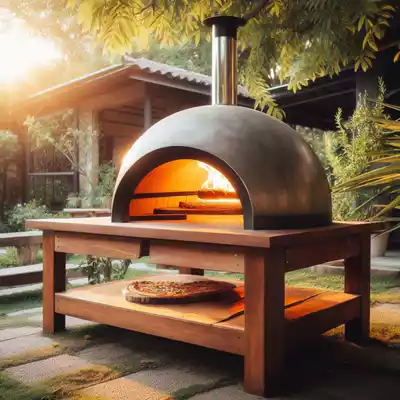 hornos para pizzas de leña exterior