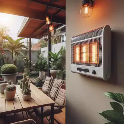 Cómo usar correctamente una estufa de  eléctrica para exteriores