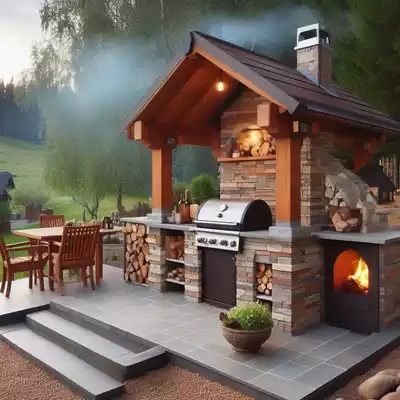 barbacoa de piedra