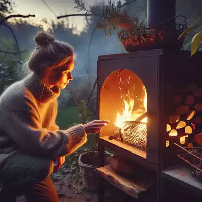 Cómo encender una chimenea de exterior