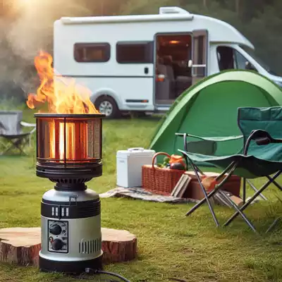 estufa acampada
