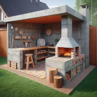 barbacoa de obra