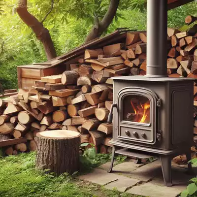 tipos de leña ideales para estufas exteriores