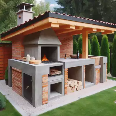 barbacoa de obra