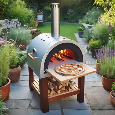 horno para pizzas de leña exterior