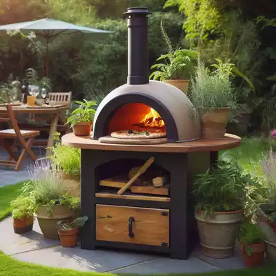 hornos para pizzas de leña exterior