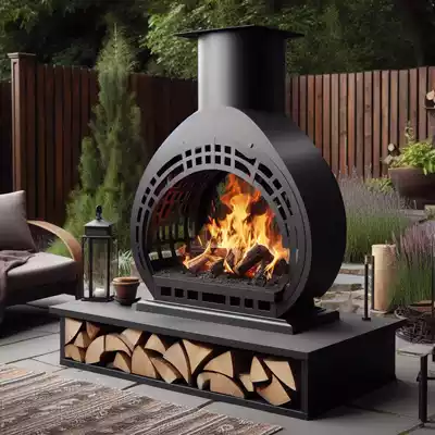 Chimeneas modernas para exterior