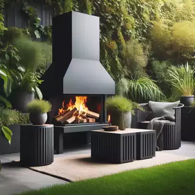 Chimeneas modernas para exterior