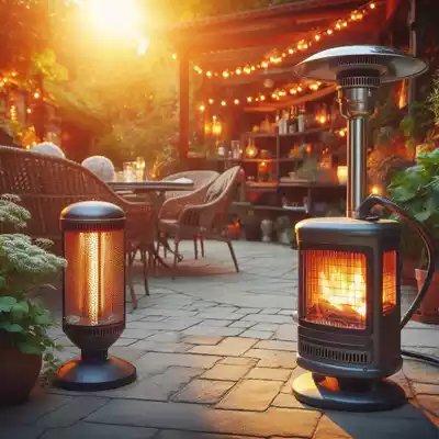 eficiencia para estufas de gas y eléctricas de exterior