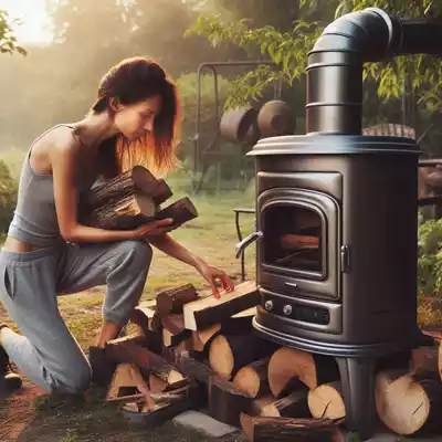 tipos de leña ideales para estufas exteriores
