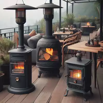 Cómo elegir una estufa de terraza