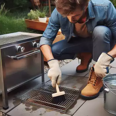 Cómo limpiar la parrilla de una barbacoa