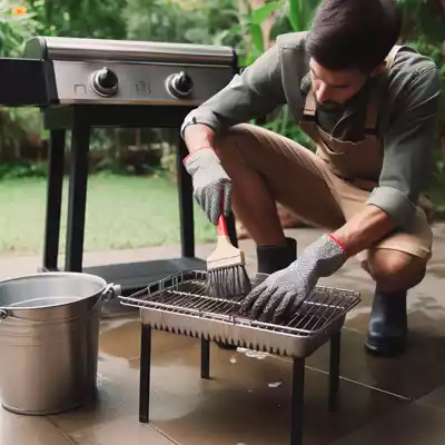 Cómo limpiar la parrilla de una barbacoa