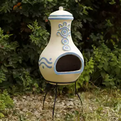 Chimenea de cerámica para exteriores