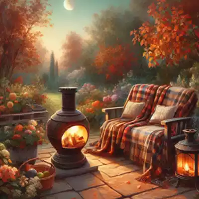 Chimenea de cerámica para exteriores