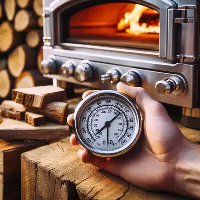 Termómetro para horno leña