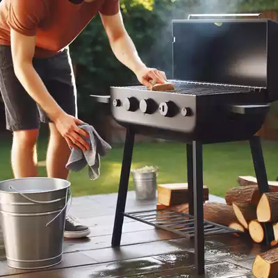 Limpieza a fondo de la barbacoa de hierro fundido