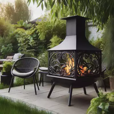 Chimeneas rústicas de exterior